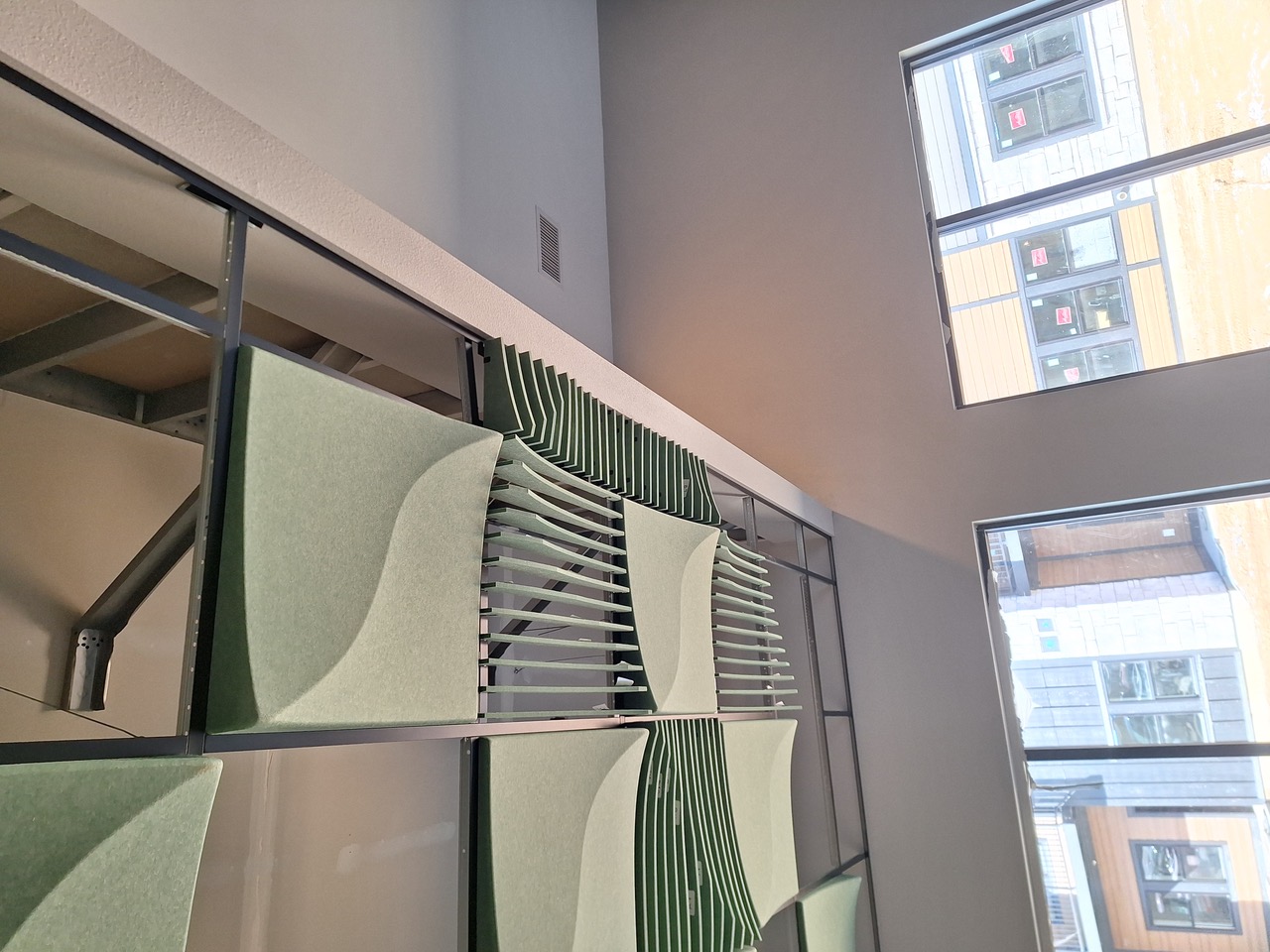 Acoustical ceiling installation by Hall Ceilings